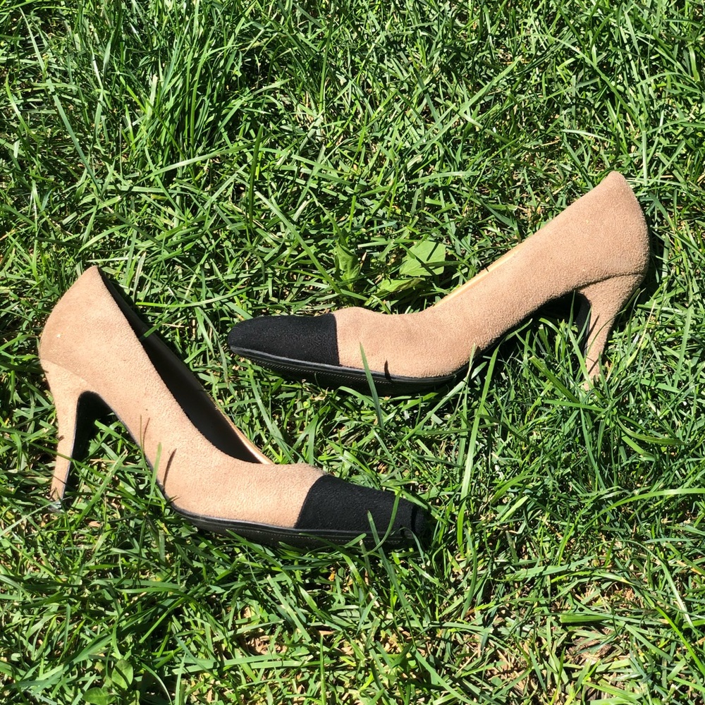 nude & black heels 👡